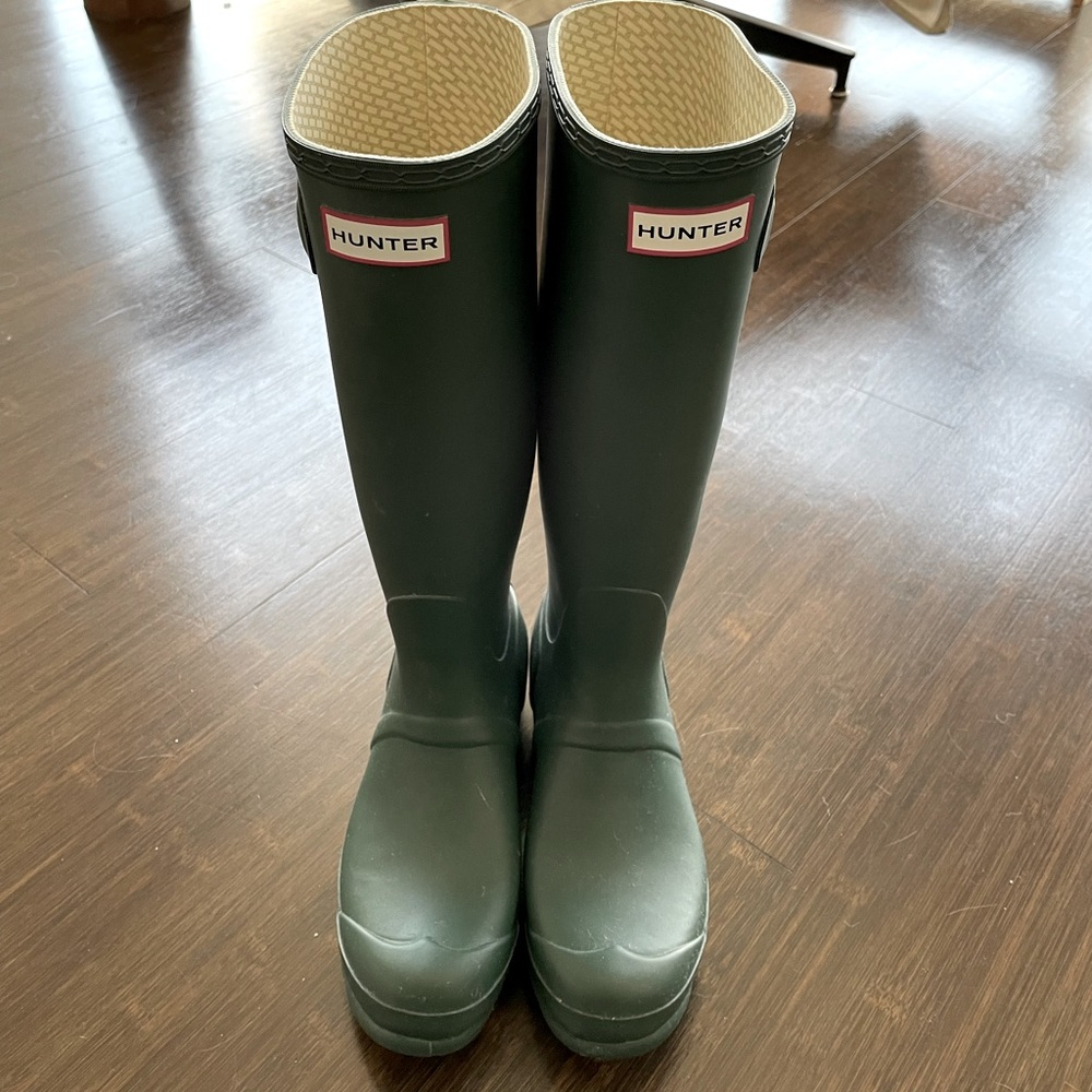 Hunter Brand Rain Boots (Green)